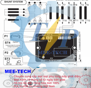 Bộ điều chỉnh điện áp (AVR) Leroy Somer R230